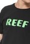 Camiseta Reef Name Logo Preta - Marca Reef