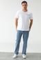 Camiseta Tommy Jeans Reta Icon Bordado Branca - Marca Tommy Jeans