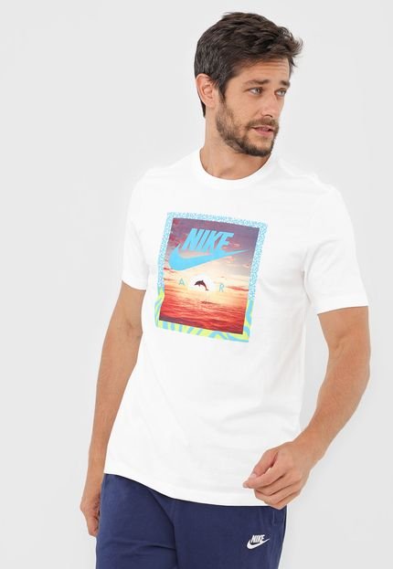 Camiseta Nike Sportswear Nsw Aqua Photo Branca - Marca Nike Sportswear