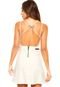 Vestido Curto Calvin Klein Jeans Classic Off-White - Marca Calvin Klein Jeans