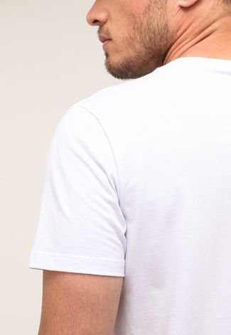 Camiseta Colcci Gola V Branca