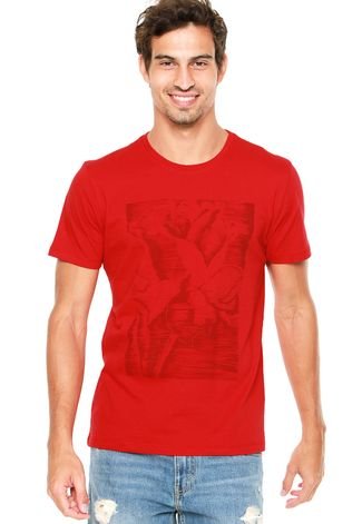 Camiseta Forum Estampa Vermelho