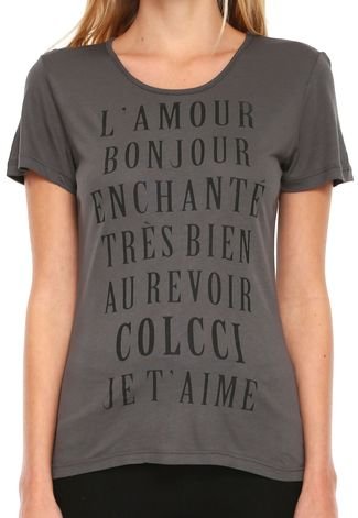 Camiseta Colcci L'amour Cinza