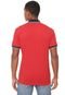 Camisa Polo Colcci Reta Estampada Vermelha - Marca Colcci