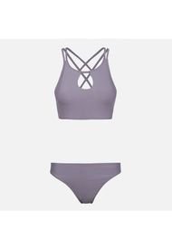 Traje De Baño Mujer Fondo De Bikini Purpura Haka Honu