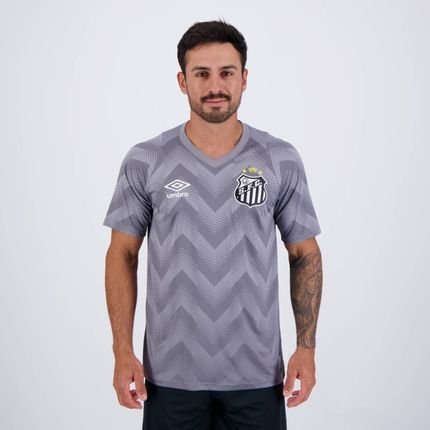 Camisa Umbro Santos Goleiro 2024 Cinza - Marca Umbro