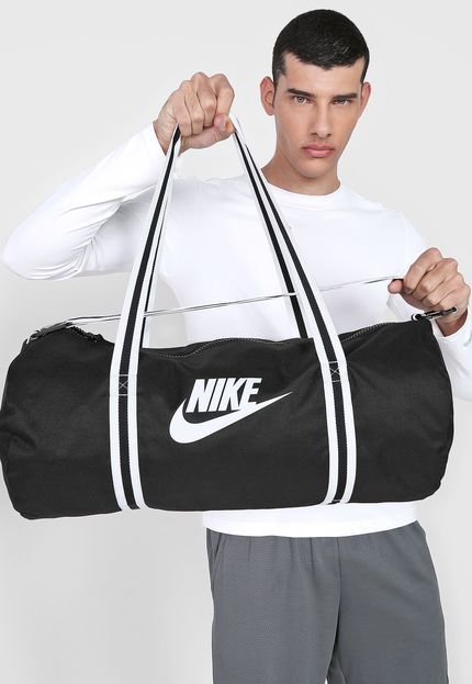 Bolsa Nike Sportswear Heritage Duff Preta - Marca Nike Sportswear