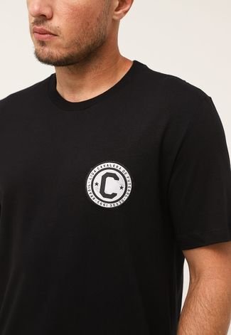 Camiseta Cavalera Comfort Liga de 1995 Preta
