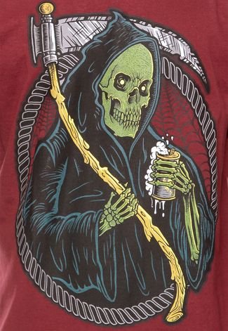 Camiseta Blunt Death Skull Vinho
