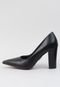 Scarpin CBK Salto Grosso Couro Preto - Marca CHIBINSKI