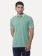 Polo Aramis Masculina Piquet Duplo Gola Jacquard Verde Claro - Marca Aramis