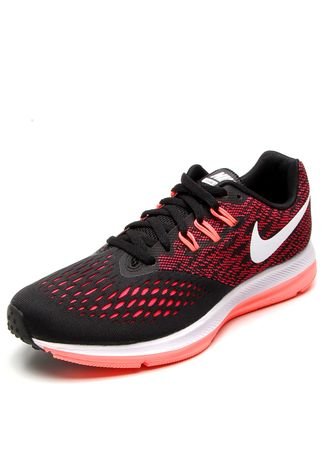 Tênis Nike Zoom Winflo 4 Preto/Rosa