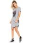 Vestido Fido Dido Curto Estampada Cinza - Marca Fido Dido