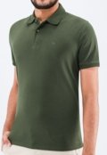 Camisa Polo Basica Piquet Duplo Ogochi Slim Fit  Verde - Marca Ogochi