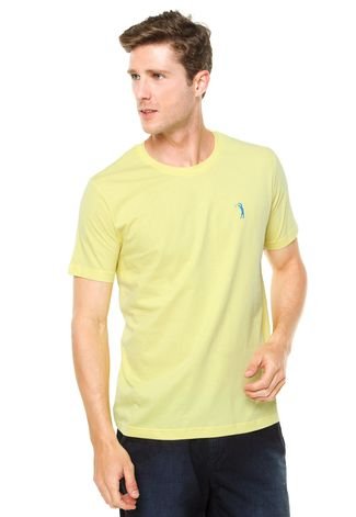 Camiseta Aleatory Bordado Amarela