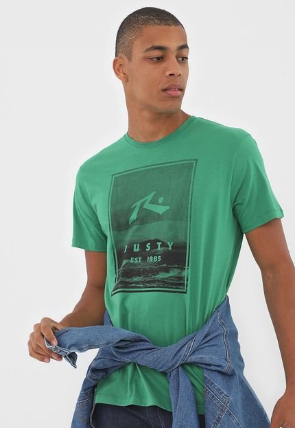 Camiseta Rusty High Tide Verde - Marca Rusty