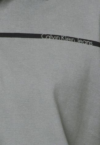 Camisa Polo Calvin Klein Jeans Cinza