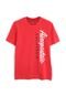 Camiseta Aeropostale Menino Lettering Vermelha - Marca Aeropostale