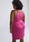 Vestido Forever 21 Curto Liso Rosa - Marca Forever 21