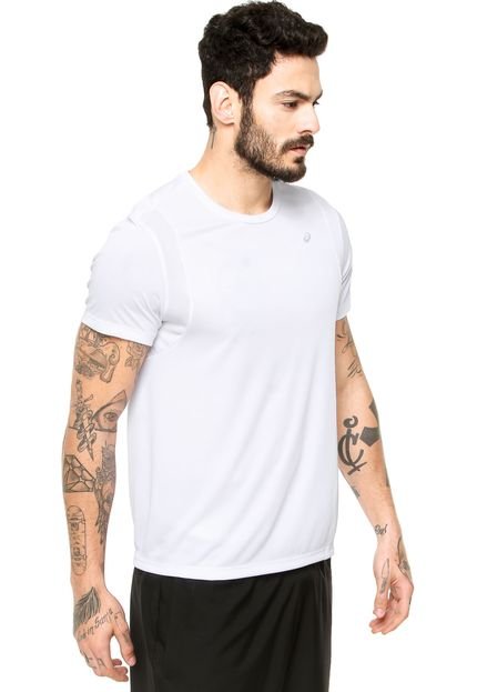 Camiseta Manga Curta Asics Mesh Pespontos Branca - Marca Asics