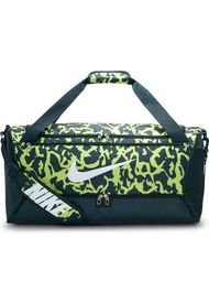 Maletin Nike Brasilia Duff 9.5 Cat Aop-Negro/Verde