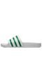Chinelo Slide adidas Originals Adilette Branco/Verde - Marca adidas Originals