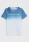 Camiseta Calvin Klein Kids Infantil Degradê Azul/Branco - Marca Calvin Klein Kids