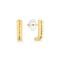 Brinco Ear Hook Duplo Torcido em Prata 925 com Banho de Ouro Amarelo 18k - Marca Monte Carlo