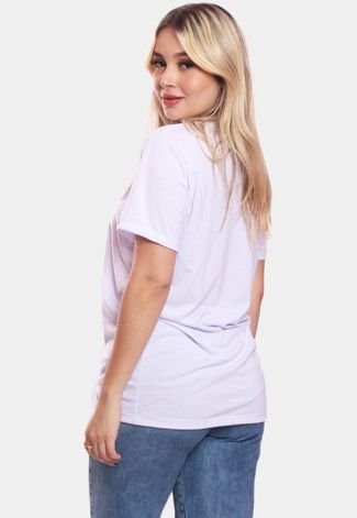 Tshirt Blusa Feminina Travel Estampada Manga Curta Camiseta Camisa Branco