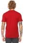 Camiseta Volcom Slim Skull Flower Vermelha - Marca Volcom