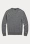 Suéter Tricot Polo Ralph Lauren Reto Logo Cinza - Marca Polo Ralph Lauren