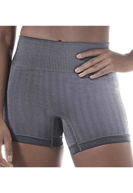 Short Fitness DeMillus Action 94894 Chumbo  Cinza - Marca Demillus