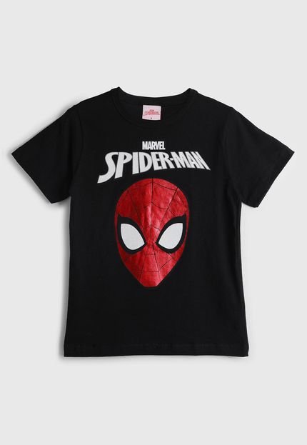 Camiseta Brandili Homem Aranha Preta - Marca Brandili