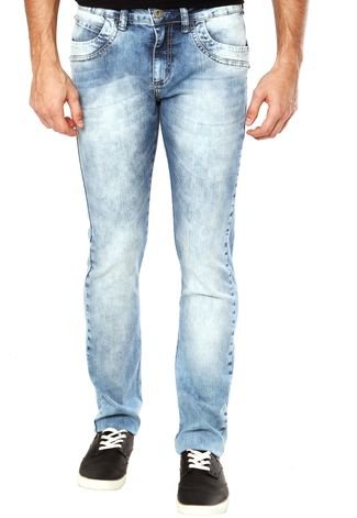 Calça Jeans Triton Straight Reta Estonada Urban Azul