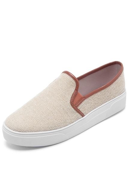 Slip On Dumond Liso Bege - Marca Dumond