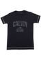Camiseta Calvin Klein Kids Menino Escrita Preta - Marca Calvin Klein Kids