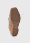 Mocassim Flat Dafiti Shoes Croco Bege - Marca DAFITI SHOES