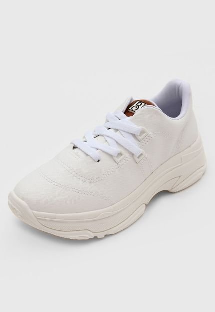 Tênis Dad Sneaker Chunky Bebecê Recortes Branco - Marca Bebecê