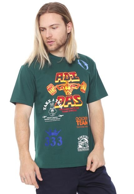 Camiseta adidas Skateboarding Testprinttee Verde - Marca adidas Skateboarding