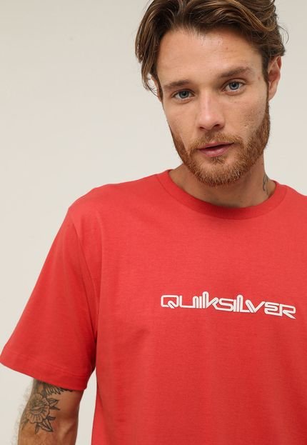 Camiseta Quiksilver Omni Font Laranja - Marca Quiksilver