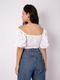 CROPPED LAISE MANGA BUFANTE BRANCO - Marca RAIZZIS