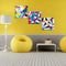 Conjunto de 3 Telas Decorativas em Canvas Wevans Abstrato Multicolorida - Marca Wevans