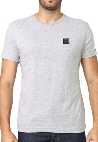 Camiseta Tommy Hilfiger Bordada Cinza - Compre Agora, Dafiti Brasil