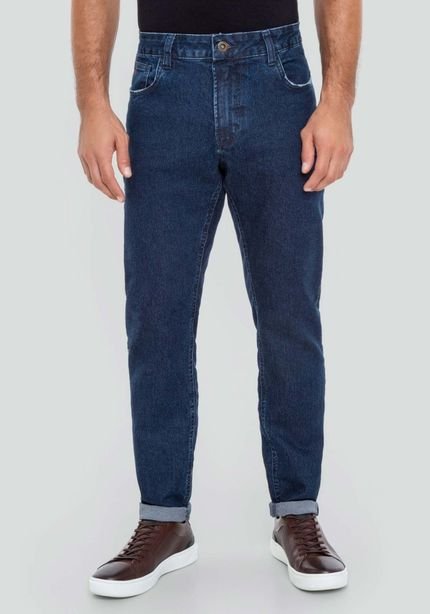 Calça Jeans Masculina Slim Escura com Elastano - Marca Hangar 33