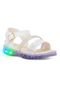 Combo Infantil 2 Pares Tenis Sandalia LED Menina Funfy 2303A  Dourado - Marca Funfy