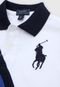 Camisa Polo Polo Ralph Lauren Infantil Faixa Branco/Azul-Marinho - Marca Polo Ralph Lauren