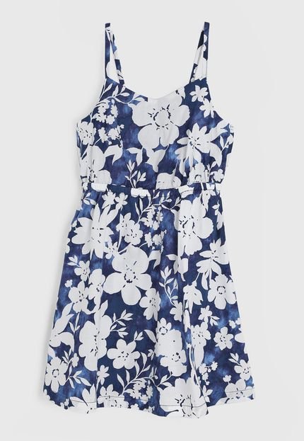 Vestido GAP Floral Azul - Marca GAP