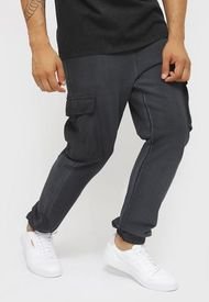 Jogger Only & Sons Cargo Negro - Calce Regular