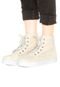 Bota Flatform FiveBlu Forro Branco - Marca FiveBlu