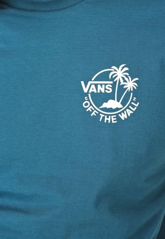 Camiseta Vans Mini Dual Palm Azul